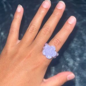 Purple flower ring homemade brand new DONT WEAR IN WATER